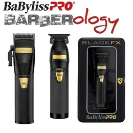 Hair Trimmer Babyiisspro Blackfx Metal Series Cordless Clipper مناسب للحلاقين والمصممين المحترفين Q240427