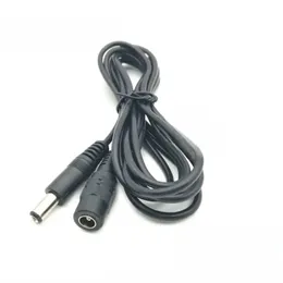 1 meter manlig kvinnlig DC Power Cable Extension 5V 2A Strömsladdadapter 5.5/2.1mm kontakt för CCTV -säkerhetskamera