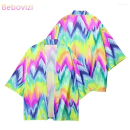 Etnik Giyim 3D renk artı boyut xxs-6xl 5xl 4xl 3xl gevşek Japon hırka kadın erkekler harajuku kimono cosplay bluz üstleri yukata