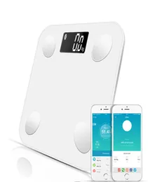 Bluetooth escalas piso peso corporal banheiro escala inteligente iluminação iluminada em escala Peso corporal Água gorda Música do músculo BMI Y2001062180879
