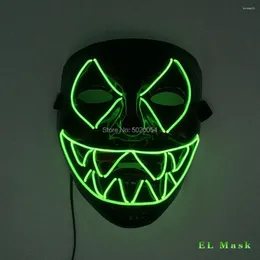 Вечеринка снабжает Gzyuchao el 10 Colors Neon Light Up Mask Adult Gror Dostrore Decorative