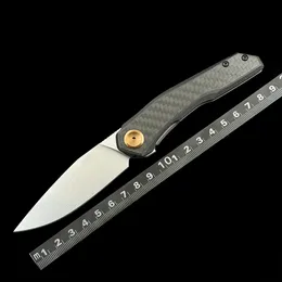 ZT 0545 Flipper Knife Cpm Magnacut Blade, manico in fibra di carbonio da caccia per campeggio esterno tasca per utensili EDC