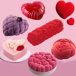 Moulds Heart Silicone Mold for Baking Mousse Valentine's Day Dessert Baking Tray Silicone Cake Moulds Food Grade Pastry Decoration Mold