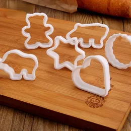 Moulds 6pcs Set Cake Baking Tools Cookie Cutters Biscuit Mold Cookie Mould Moon Star Stamp Party Decor Baking Tools Pastry Bakeware