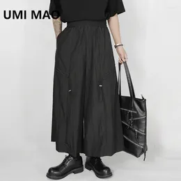 Herrenhosen Umi Mao Original Casual Summer Dünn Yamamoto -Nischendesigner Lose Beinbein -Kumpelhose