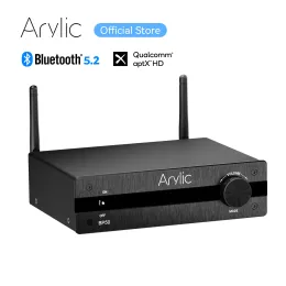 Adapter Arylic BP50 Bluetooth Stereo aptx HD Audio Preamplifier Receiver 2.1 Channel Mini Class D Integrated Amp for Home Speakers