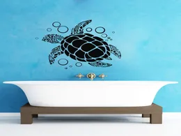 adesivo de parede de animais do oceano marinho decalques de parede de tartarugas grandes decaladores para o berçário da família em casa5560511