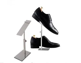2pcs Многофункциональный сандалий Display Stand Women High Heels Display Rack 2017 Новая вращающаяся пленка стальная стальная дистем обуви HO1750665