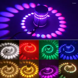 벽 램프 원격 제어 색상 교환 천장 선 LED 스팟 라이트 라이트 라이트 제품 설명 아름다운 낭만적 인 오목한 1 3W