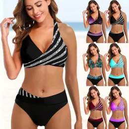 Vertuschung neuer Frau Tanknis Bikini Set Badeanzug Badeanzug Badeanzug Frauen Bikini Set Sommernummer zwei Teile S6XL