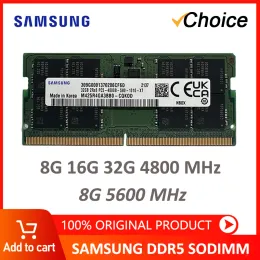 RAMs Samsung Notebook DDR5 RAM 8GB 16GB 32GB 4800MHz Original SO DIMM 288pin for Laptop Computer Dell Lenovo Asus HP Memory Stick