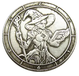 Typ 183 Hobo Morgan Dollar Bastelschädel Zombie Skelett Hand geschnitzt kreative Kopiermünzen Messing Ornamente Home Dekoration Accessorie5736819