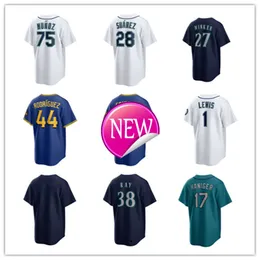 Бейсбольные майки Custom Mariners Custom Mariners 60 Tayler Saucedo 52 Collin Snider 55 Gabe Speier 45 Ryne Stanek 46 Trent Thornton 30 Austin Voth