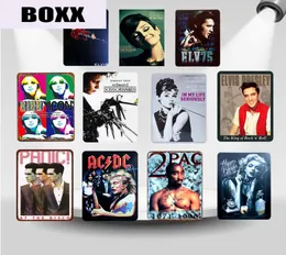 Film Celebrity Vintage ANCDC Anime Metal Talerz Rocky Singers Iron Printed Wall Poster