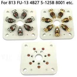 Amplificatore Amplificatore fai -da -da -te 5pcs 7pins Base in ceramica a tubo vuoto per 813 Fu13 4B27 5125B 8001 Amplificatore a tubo a vuoto fai da te