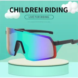 Solglasögon barn cykla solglasögon polariserade MTB sportcykelglasögon UV400 barn campingglasögon pojkar flickor utomhus cykel glasögon