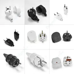 Plugs Eu Plug Adapter Male Replacement Outlets Rewireable Schuko Electeical Socket Europe Euro Connector for Power Extension Cable