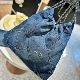 10A Fashion Bag Shoulder Bag Womens Denim Bag 29x35cm Hardware Crossbody Buckle Chain Bag Hand Metal Diamond Shopping Mother Matelasse Obxg