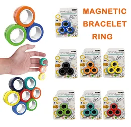 Anti-Stress Magnetic Magic Rings Magic Show Tool Unzip Toys For Magician Trick Props Magic Trick Toys Ring Gift4005947