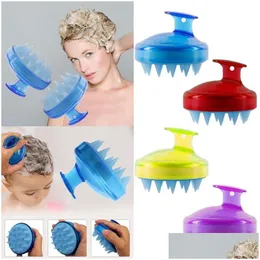 Bath Tools Accessories Sile Brushes Head Body Scalp Mas Brush Shampoo Hair Washing Comb Spa Drop Delivery Health Beauty Ot6Xb