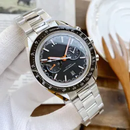 Projektowne zegarki dla męskich Watch Wysokiej jakości księżyc zegarki Timer RELOJ Ceramiczna ramka w pełni automatyczny ruch mechaniczny zegarki Orologio di Lusso Montre