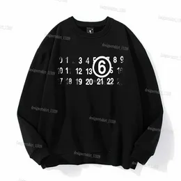 Mason Margiela Hoodie Herren Designer Hoodie Männer Druck Sweatshirts Logo Mode Alphabet Custom Roll Stoff Crew Hals Damen Hoodie US Size