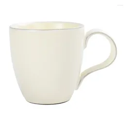 Kaffekrukor Modern keramisk mugg med botten tefat Creative Water Cup Handgrip 330 ml 300 ml