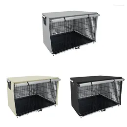 Hundekleidung Kiste Cover Kennel -Unterkunft Schatten Alle Seiten offen tragbarer Käfig 594c