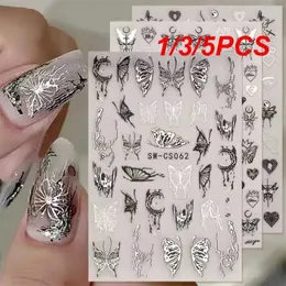 Tattoo Transfer 1/3/5pcs Engel Flügel Temporäre Tattoos für Frauen Erwachsene realistische Schmetterling Federgesicht gefälschter Tattoo Aufkleber 240426