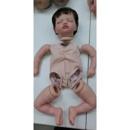 Lalki 19 cali nowonarodzone dziecko Reborn Doll Kit Rosalie Baby Lifelike Soft Touch już pomalowane niedokończone części lalki