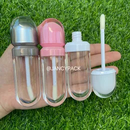 5ml de tubo de brilho labial rosa Pink Dispensing Bottle Lip Glate