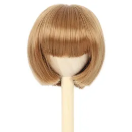 Парики мисс u волосы 89 дюймов 1/3 BJD Doll Wig Short Bob Brown Msd Dod Pullip Dollfie Hair Diy аксессуары ручной работы