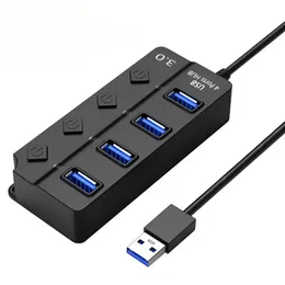 Adapter zasilania USB 3.0 4 porty Multi USB Splitter Hub Hub Hub 2.0 USB Multiple Expander Cable Hub Stacje dokowania