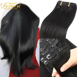 Extensions Doreen 160G 200G 240G Volym Series Remy European Hume Hair Clip in Extensions Hairpieces Full Head16 till 24 Inch Clip Hair Sale