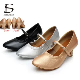 Bot Flamenko Ayakkabı Kadın Latin Salsa Dans Ayakkabı Kızlar Heels 5cm 7cm Modern Balo Salonu Dans Ayakkabı Bayanlar Zapatos de Baile Mujer