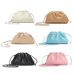 9A Luxo de luxo Tote Mini bolsa bolsa Bolsa de designer tira feminino mens real couro de ouro bolsas de embreagem bolsas de corpo transversal body body prateado nuvem até sling ombro saco