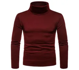 2019 New Brand Mens Thermal Turtle Neck Skivvy Turtleneck SeatersストレッチカジュアルトップUS5921455