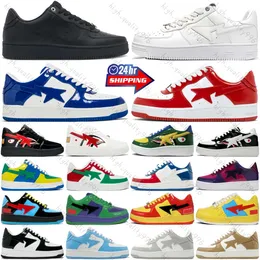 Designer Laufschuhe Luxus Bapestass Sneakers Schwarz weiß blau rot grün orange taible grün pastellrosa nostalgic grau herren und Frauen im Freien Sportlosen Schuhe