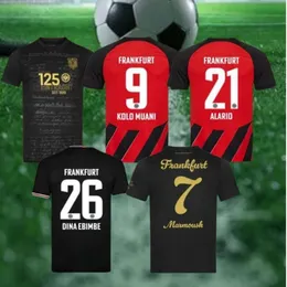 23 24 Eintracht Frankfurt Soccer Jerseys M.Gotze Chaibi Sow Knauff Aaronson Tuta Marmoush Ngankam Skhiri2023 2024 Fans Football Men and Kids Shirt