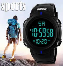 Sport Smart Watch Mężczyzna moda Men39s prowadzona na kemping cyfrowy kwarc wojskowy luksusowy sport zegarek na rękę cyfrowe na rękę relOJ4643394