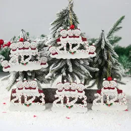 Noel Dekorasyonları Diy Kardan Adam Ahşap Kolye Ev için Mutlu Dekorasyon 2024 Navidad Noel Noel Noel Ağacı Süsleri Dekor Yıl