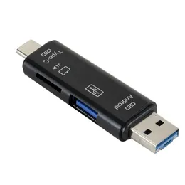 ANPWOO type-C Five W jednym OTG wielofunkcyjnym czytniku karty USB2.0 Micro Android Komputer szybki czytnik kart TF TF Extender