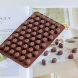 MAPPOLE 55 cavità mini chicchi di caffè al cioccolato zucchero caramella silicone stampo stampo torta di fondente decorazione di pasticceria