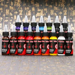 NOVO EQUIPAMENTO DE TATUAÇÃO PRÁTICA DE TATUALE DE BLACA E RED MATERIAL DE COLOR 30ML TATTOO TATTOO COLOR PIGMENT TINK PARA TATOUG UNIFICAÇÃO TINK COLOR