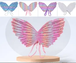 Andere Modeaccessoires süße Mädchen Kostüme Performance Requisiten Gradientenfarbe Schmetterling Prinzessin Angel Wings Fairy Stick Kinder Dre4799639