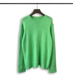 Suéteres verdes azuis para homens Pullovers de mulheres 2024Ss