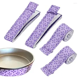 Bakeware Tools Baking Até tira de 4pcs de espessura para o isolamento de calor de bolos para impedir a aula de estúdio de coroação de bolo