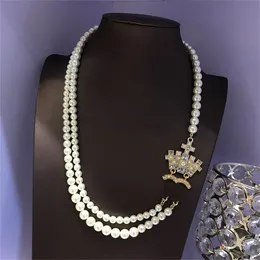 Colares de pingentes femininos Chanells Autumn e Winter Pearl Sweater Chain Gold Long Garanse Women Jewelry Designer Top Quality Luxury CCLIES 34
