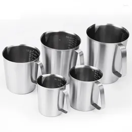 Ferramentas de medição 1pcs xícara 500ml 1000ml 304 Aço inoxidável espessado 1500ml 2000ml Cozinha para café/leite