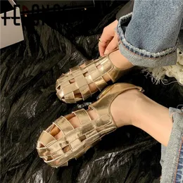 Casual Shoes FEDONAS Fashion Genuine Leather Sandals Rome Style Summer Flats Heels Woman Roune Toe Cute Outdoor